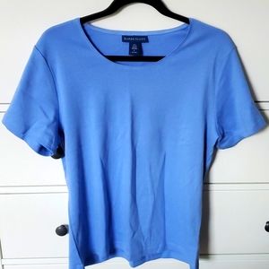Karen Scott blue tee